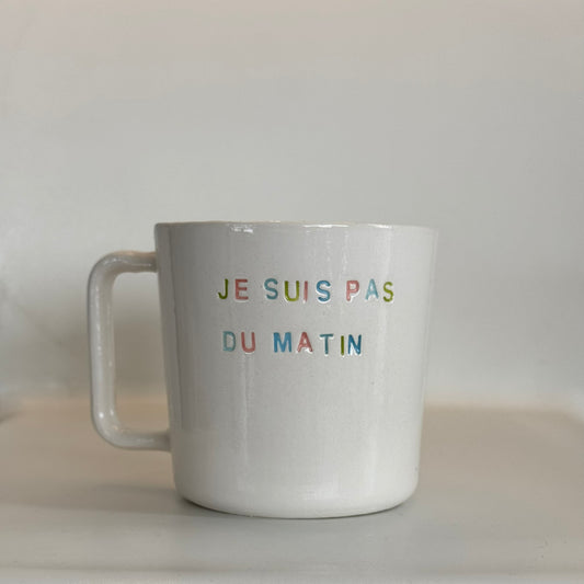 Je suis pas du matin - Mug à café/thé - 300 ml